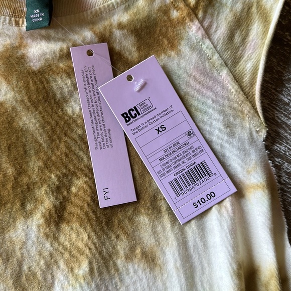 Wild Fable crop tank. Mustard and white tie dye. NWT. Size XS - Picture 3 of 3
